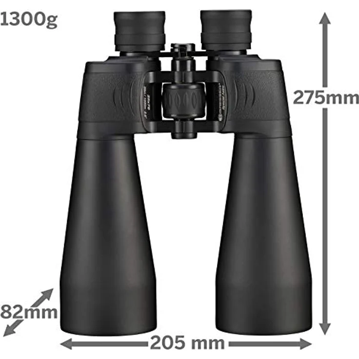 Bresser Optik Fernglas Astro 25 x 70mm Porro, lichtstark mit 25-facher Vergrößerung, schwarz – Bild 3