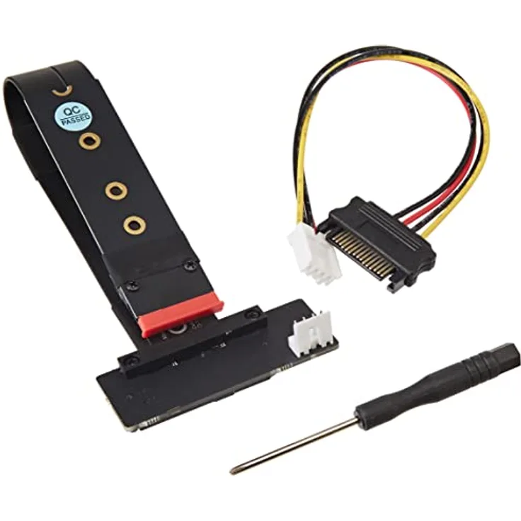 Delock M.2 Key M zu U.2 SFF-8639 NVMe Adapter gewinkelt mit 20 cm Kabel