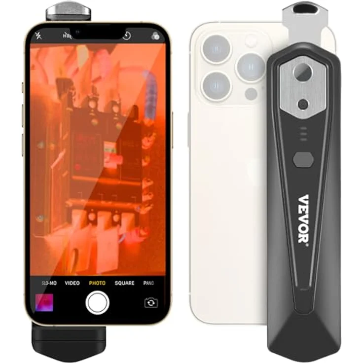 VEVOR Wärmebildkamera für Android und IOS, kabellose Infrarot-Wärmebildkamera mit 256 x 192 IR-Auflösung, WLAN, PIP-Modus und 25 Hz Bildwiederholfrequenz – Bild 1