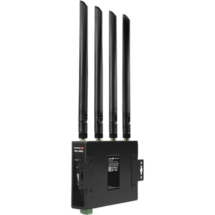 Edimax WL-Router D5G-8459, 5G NR Industrie DIN Rail Router, Schwarz – Bild 6