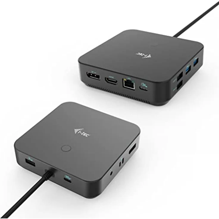 iTEC USB-C HDMI+2x DP Dock PD iTEC HDMI Dual DP PD 100W (C31Triple4Kdockpdpro) - Laptop-Dockingstation mit Unterstützung von bis zu drei externen 4K Monitoren, Auflösung von 5K/60 Hz, und 100W-Ladeadapter – Bild 1
