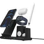 Omnia Q4: 4-in-1 Wireless Charging Station für iPhone 12, 13, 14, 15, Smartphone, Apple Watch, AirPods, AirPods Pro, Apple Pencil (1. Gen)