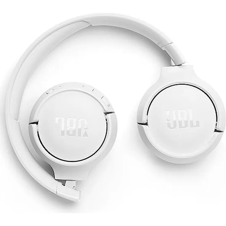 JBL Tune 520BT Bluetooth Wireless On-Ear Headphones White EU, kabellose Kopfhörer mit erstklassiger Soundqualität und langer Akkulaufzeit