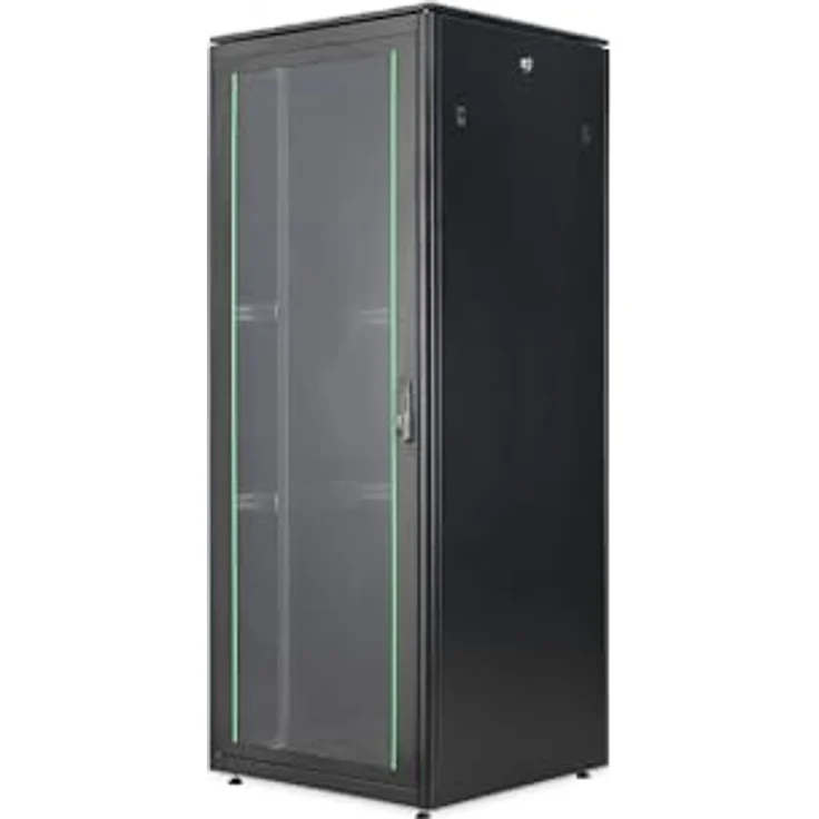 Digitus Netzwerkschrank Unique Light 42HE, freistehend, 800 kg Traglast, 2053x800x800 mm, schwarz – Bild 1