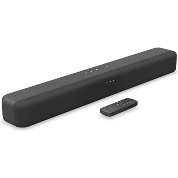 Amazon Fire TV Soundbar, 2.0-Lautsprecher mit DTS Virtual:X und Dolby Audio sowie Bluetooth-Unterstützung, schwarz – Bild 1