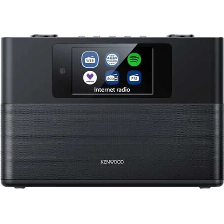 Kenwood CR-ST200S-B, Internetradio mit DAB+, FM, Bluetooth und WLAN, Schwarz, 4,3 Zoll Farbdisplay, 20 Sender-Voreinstellungen, Spotify Connect – Bild 2