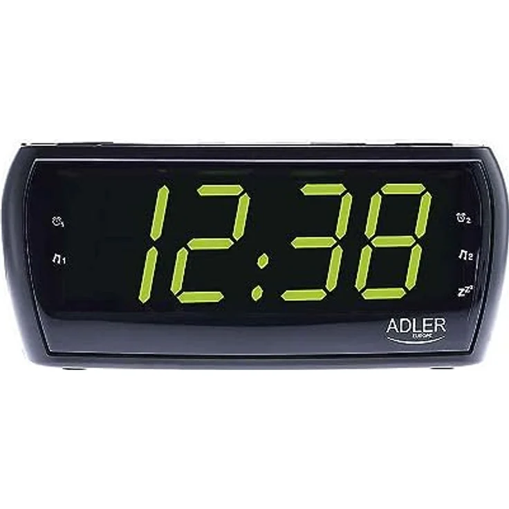 Radiowecker Uhrenradio Uhr Wecker AM-FM Radio Helligkeitsregler mit extra großem Display – Bild 3