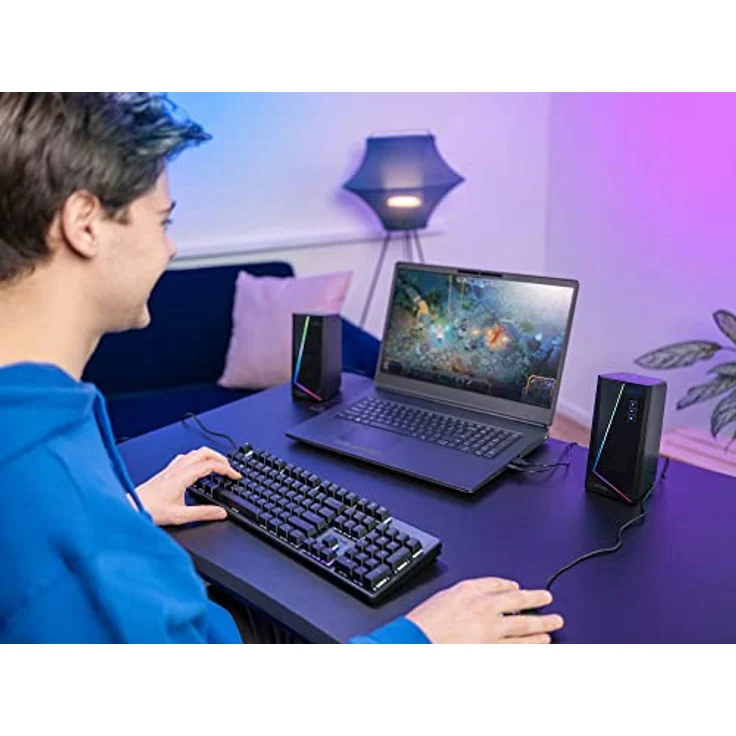 Trust Gaming Lautsprecher für PC GXT 609 Zoxa - Computer Boxen, Lautsprecherset mit 6 Verschiedene RGB Beleuchtungsarten – Bild 5