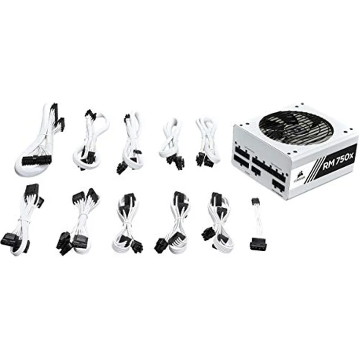 Corsair RM750x PC-Netzteil (Voll-Modulares Kabelmanagement, 80 Plus Gold, 750 Watt, EU) weiß – Bild 8