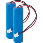 SIGOR Nudrop Ersatz-Akku 2x 2200mAh, Batterie für Nudrop Leuchten, Quecksilberfrei, 3,7V DC