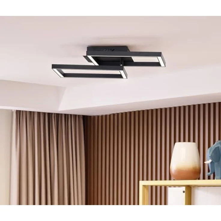 Lucande LED Deckenlampe dimmbar über Wandschalter, LED Deckenleuchte Wohnzimmer 25,5W warmweiß – Bild 5