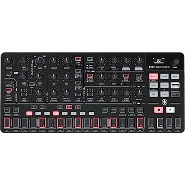 IK Multimedia UNO Synth PRO X, Paraphonic dual-filter analog synthesizer with paraphonic sequencer, integrated FXs and CV connections – Bild 1
