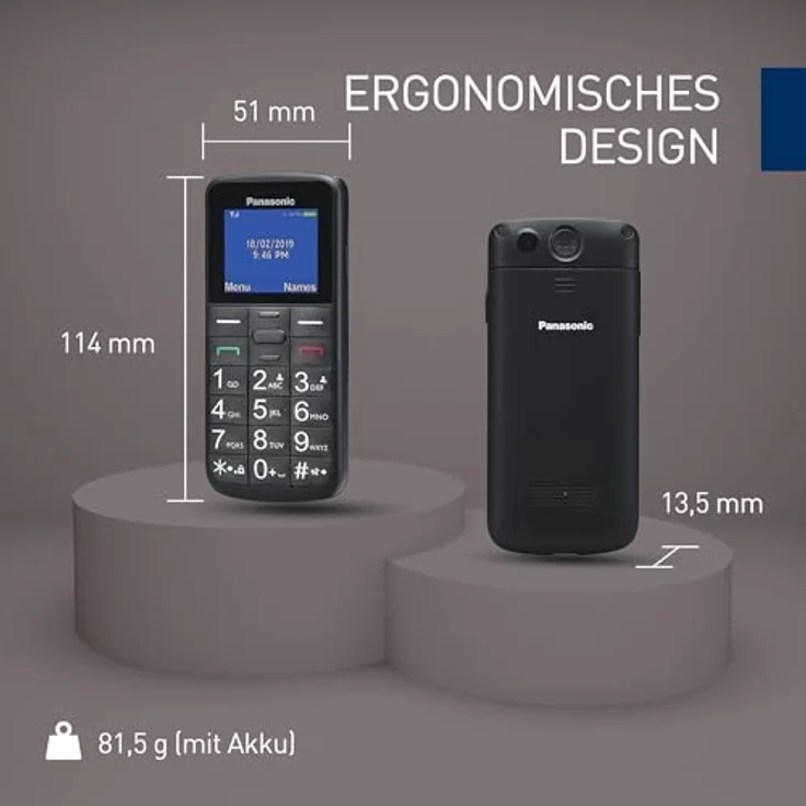 Panasonic KX-TU110 Schwarz Dual-SIM – Bild 7