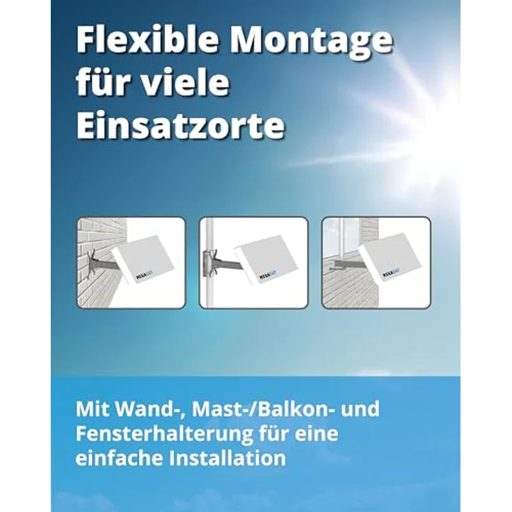 Megasat Flachantenne H30D Single Profi-Line inkl. Fensterhalterung – Bild 6