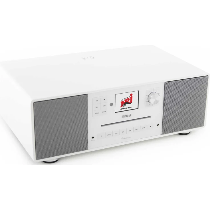 Block Smart Radio Passion White, FM und DAB+ Radio mit WLAN, Bluetooth, und Wireless Charging, Weiss