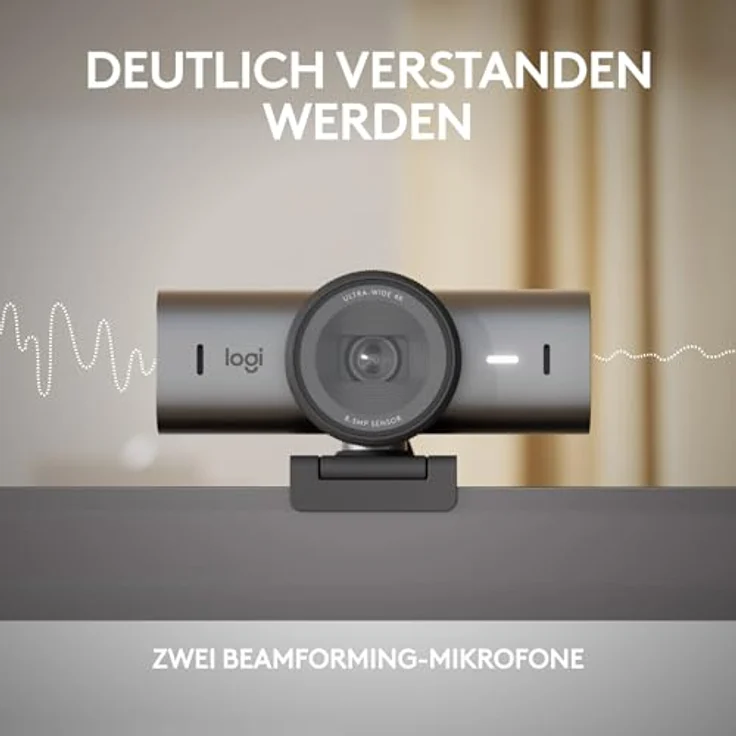 Logitech MX Brio 705 for Business (8.50 Mpx), Webcam, Grau – Bild 8