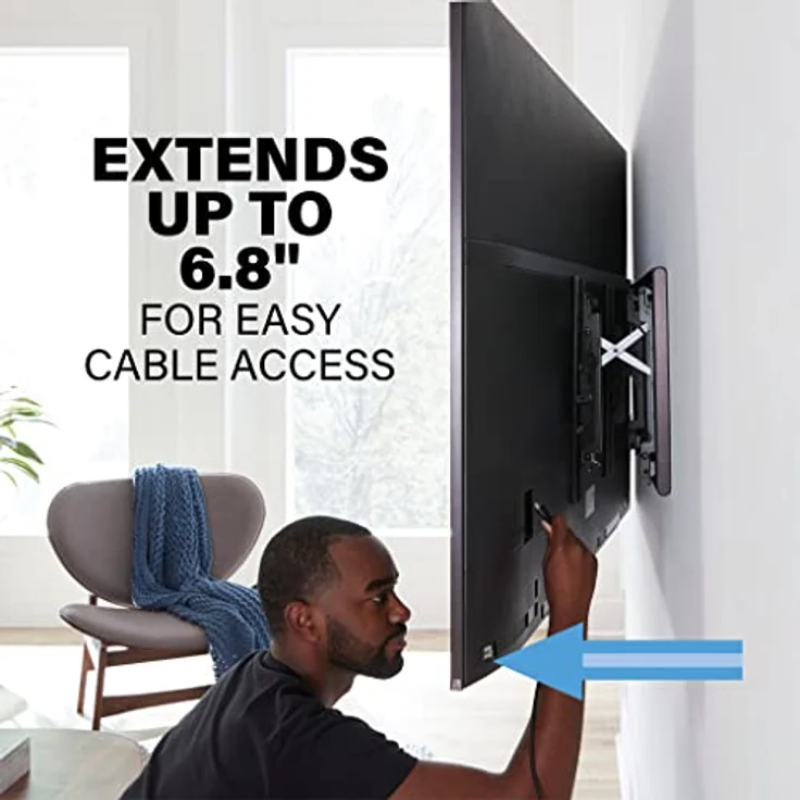 Sanus VLT7-B2 TV-Halterung, neigbar und schwenkbar, 106,7-228,6 cm, Schwarz – Bild 3