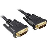 PremiumCord DVI Verbindungskabel - 3m, Dual-Link, DVI-D (24 + 1) Stecker auf Stecker, Digital, Full HD 1080P, max. Auflösung: 2560 x 1600 Pixel 60Hz, Farbe schwarz