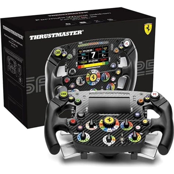 Thrustmaster Formula Wheel Add-On Ferrari SF-25 Edition, Formel-Lenkrad mit Quick-Release, 25 Eingabemöglichkeiten, Carbon-Frontplate, PS5- und PC-kompatibel - schwarz – Bild 8
