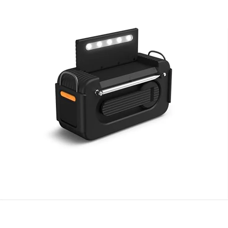 Philips TAR3500/00, Tragbares Digitalradio mit FM/AM Empfang, 5,71 cm LED Display, Schwarz, integrierte Powerbank und Taschenlampe – Bild 3