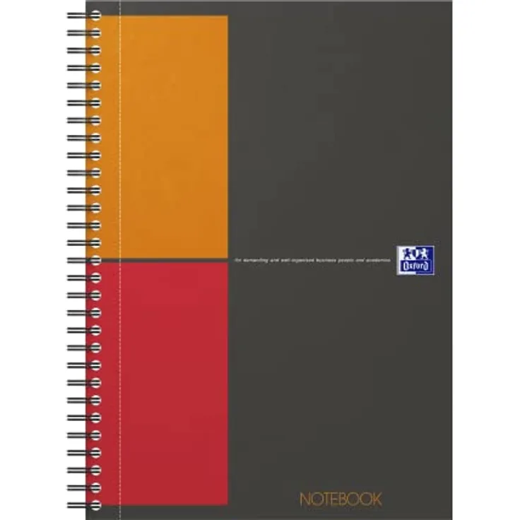OXFORD Notebook Connect - Collegeblock B5 kariert, 80 Blatt, Hardcover, 4 Eckmar, mit Premium OPTIK PAPER® und SCRIBZEE® kompatibel
