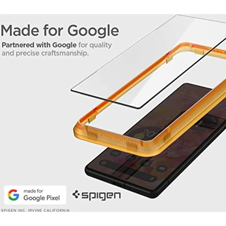 Spigen AlignMaster Schutzfolie kompatibel mit Google Pixel 7, 2 Stück, Kratzfest, 9H Härte Folie – Bild 2
