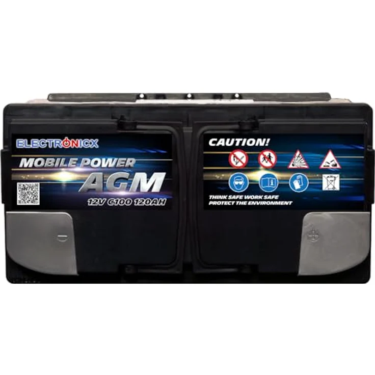 Electronicx Mobile Edition AGM Batterie 120AH, 12V Versorgungsbatterie für Wohnmobil, Boot, Solar & Freizeit, wartungsfrei, hohe Zyklenfestigkeit, temperaturbeständig bis 60°C – Bild 5
