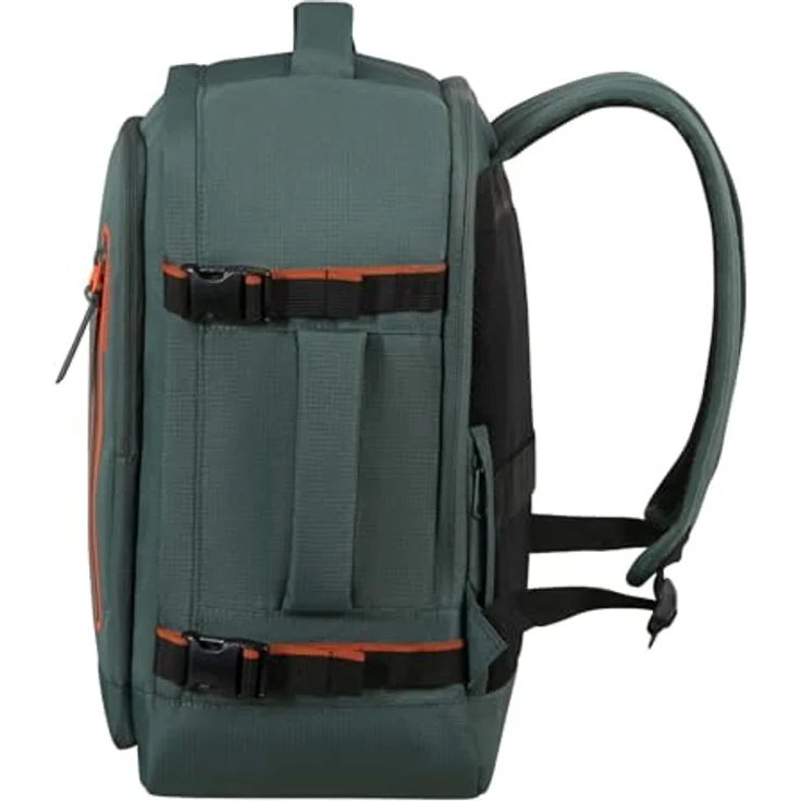 American Tourister Take2Cabin Sport Backpack MS, 26,5L Freizeitrucksack mit Laptopfach und Trolleyhalterung, Dark Forest tannengrün – Bild 3