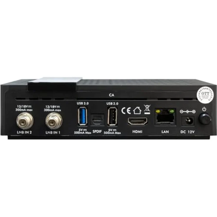 AB Cryptobox AB IPBox Two 4K UHD Android 8.0 Sat IP-Receiver (2X DVB-S2X, Dual-WiFi, LAN, CA, Bluetooth, HDMI) – Bild 4