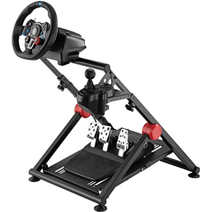 NanoRS RS155 Lenkradständer Gaming Lenkrad Ständer für Lenkrad Pedale Schalthebel bis 20kg Halterung Rennlenkrad Racing Simulator Wheel Stand Radständer Rahmen – Bild 2