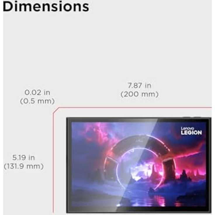 Lenovo Legion Go 2, Displayschutz-Set für Handheld-Konsolen, transparent – Bild 6