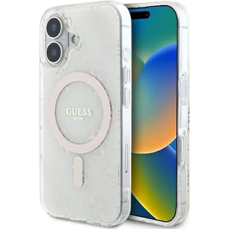 CG MOBILE Guess GUHMP16MH4DTEH, Hartschalenhülle für iPhone 16 Plus 6.7", Weiß, TPU/PC, IML 4G Hintergrund – Bild 1