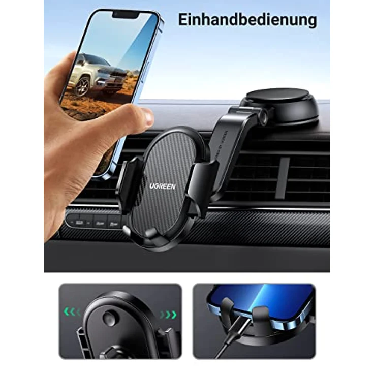 UGREEN KFZ Handyhalterung Auto Saugnapf Armaturenbrett 360° Autohalterung Handy Halterung PKW Universal Handyhalter fürs Auto – Bild 5