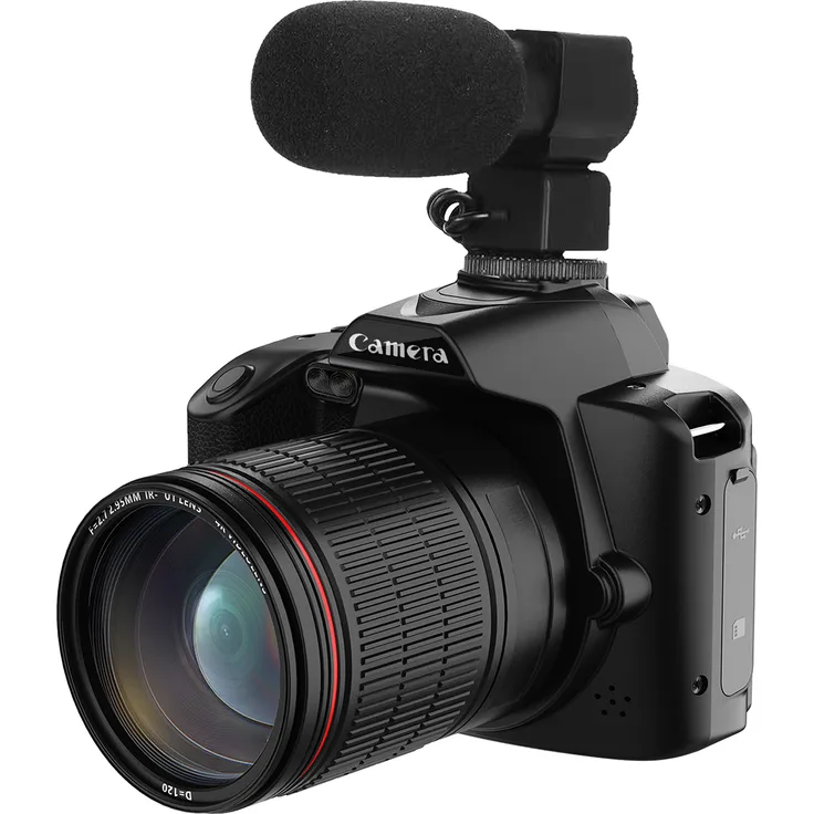 Lixada 4K-Digitalkamera, WiFi-Digitalvideokamera mit 64 MP, Doppelobjektiv, 3-Zoll-IPS-Bildschirm, 16-facher Anti-Shake-Zoom, Nachtsicht und externem Mikrofon, ideal für Studenten und Teenager