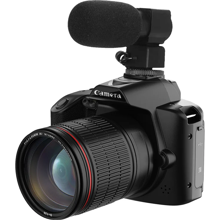 Lixada 4K-Digitalkamera, WiFi-Digitalvideokamera mit 64 MP, Doppelobjektiv, 3-Zoll-IPS-Bildschirm, 16-facher Anti-Shake-Zoom, Nachtsicht und externem Mikrofon, ideal für Studenten und Teenager