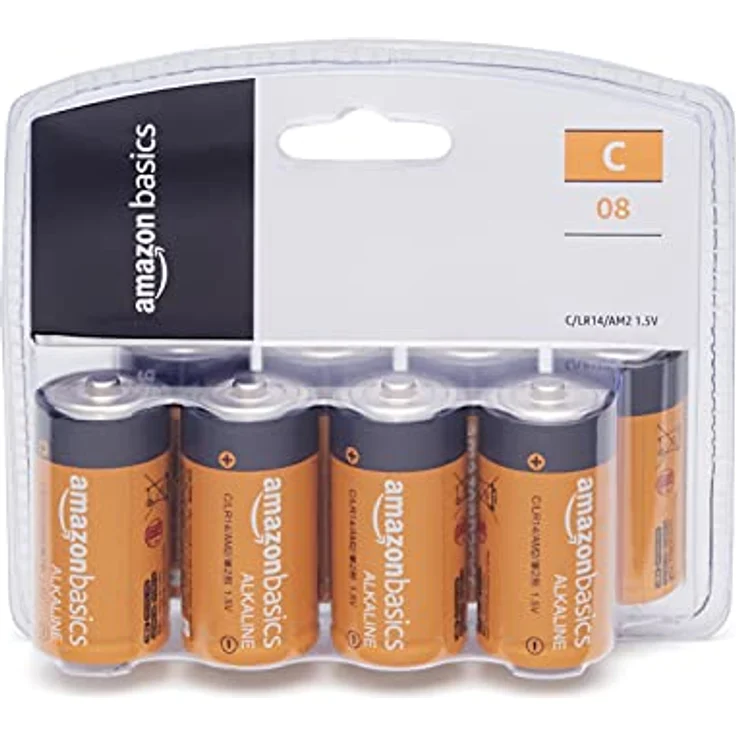 Amazon Basics C-Zellen Allzweck-Alkaline-Batterien, 5 Jahre Haltbarkeitsdauer, 8er-Pack – Bild 4