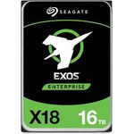 Seagate Exos X18 16TB Enterprise HDD – CMR 3,5 Zoll Hyperscale SATA 6Gb/s, 7200 RPM, 512e und 4Kn FastFormat, niedrige Latenz mit verbessertem Caching (ST16000NM000J)