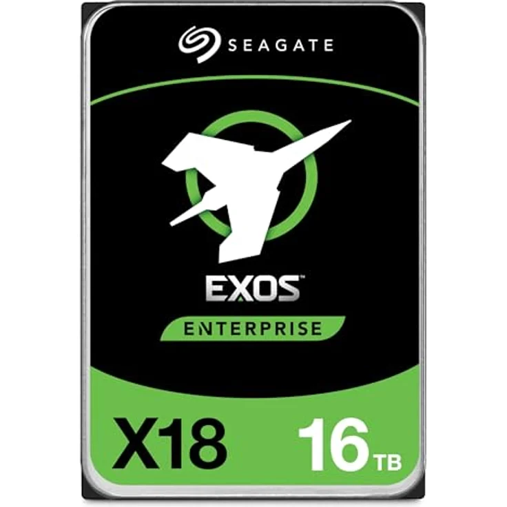 Seagate Exos X18 16TB Enterprise HDD – CMR 3,5 Zoll Hyperscale SATA 6Gb/s, 7200 RPM, 512e und 4Kn FastFormat, niedrige Latenz mit verbessertem Caching (ST16000NM000J) – Bild 1
