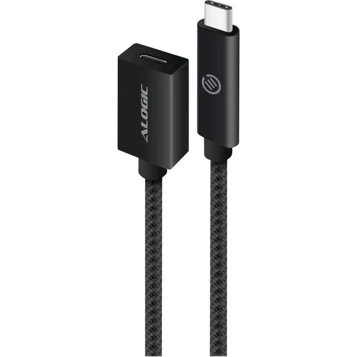 ALOGIC MU31CC-EXT-050BLK, 0,5 m USB C Kabel, USB 3.2 Gen 2, 10 Gbit/s, schwarz