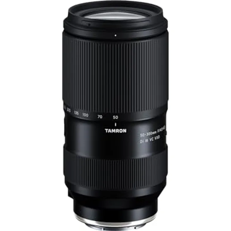 TAMRON 50-300mm F/4.5-6.3 Di III VC VXD, Tele-Objektiv für Sony E-Mount, Höchste Bildqualität, Wetterfeste Konstruktion, Bildstabilisator, Abbildungsmaßstab 1:2 bei 50mm