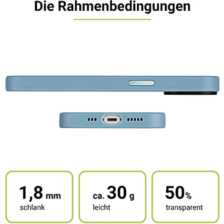 ARTWIZZ IcedClip für iPhone 12 - 12 Pro - 13 Schutzhülle Hülle Schutz Case Clip iPhone 12 - Pro (6.1“), Nordic-Blue – Bild 5