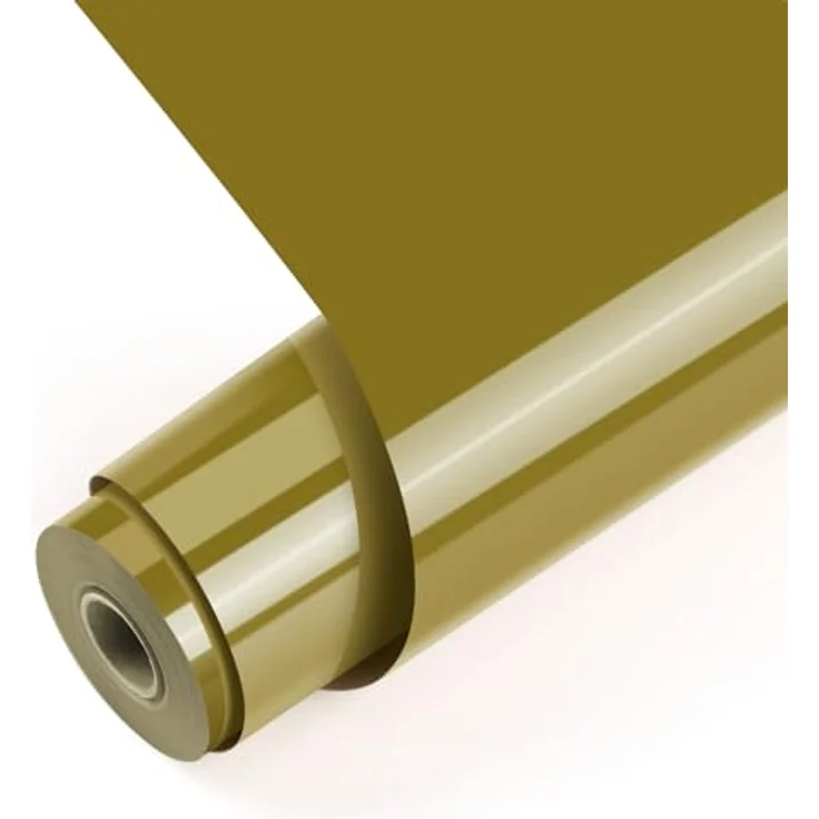 Loklik Permanent Klebefolie Vinyl Glänzend, 30.5 x 180cm, Gold, für Glas, Keramik und Metall – Bild 2