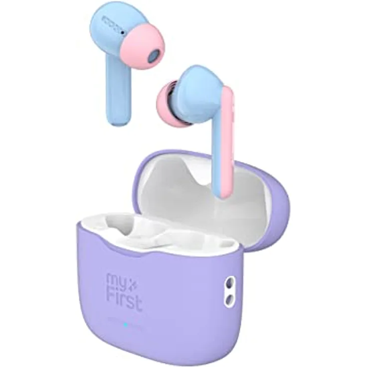 myFirst CareBuds Kinder-Kopfhörer, 85 dB maximale Lautstärke, Smart-Transparenz-Modus