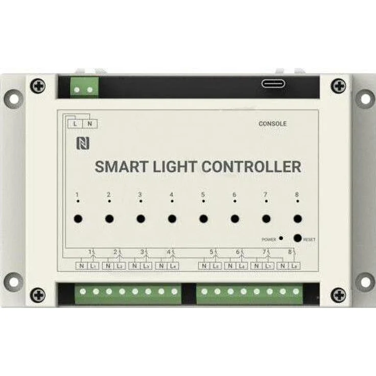 Milesight WS558-868M-Switch, Smart Light Controller mit 8 Ports, PoE, NFC, Beige