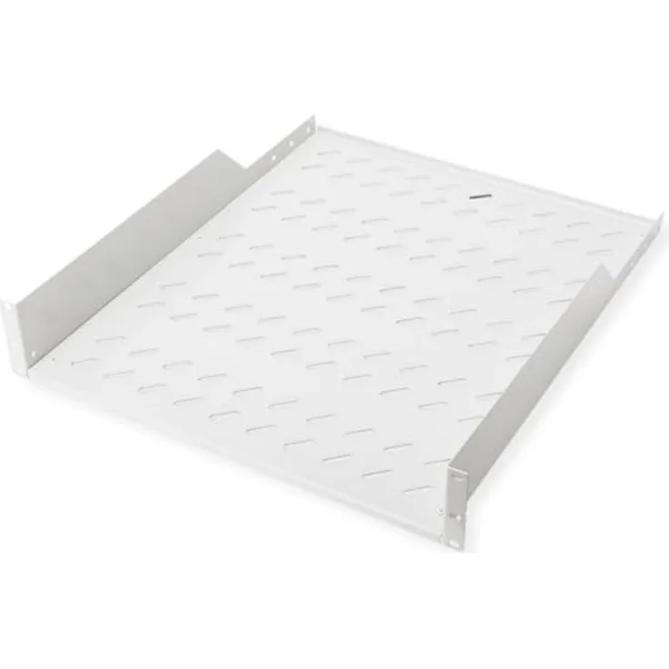 ROLINE 19-Zoll Fachboden 2 HE 550 T, perforiertes Lochblech mit 25kg Tragkraft, grau
