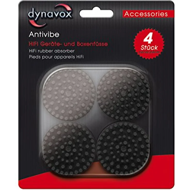 Dynavox Gummifuß-Set Antivibe 4 St. (207469) – Bild 5