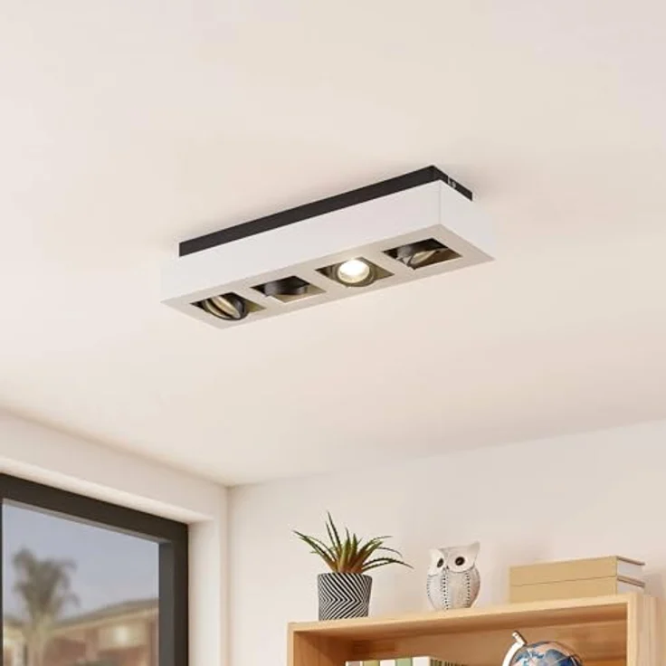 Arcchio Deckenlampe 'Vince' (Modern) in Weiß aus Aluminium (4 flammig, GU10) - Hochwertige Deckenleuchte für jede Wohnsituation – Bild 3