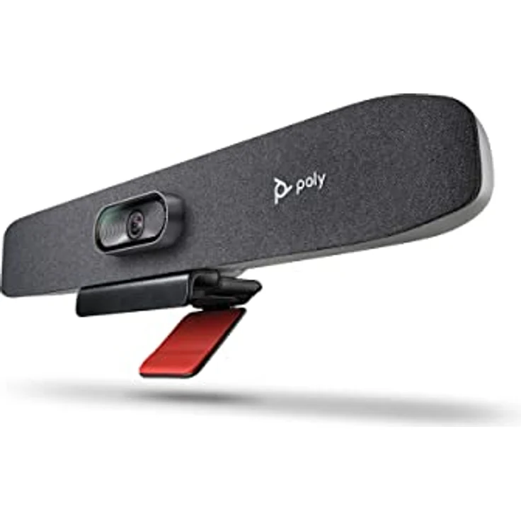 Poly Studio R30 – 4K-Videokonferenzsystem (Plantronics) – Kamera, Mikrofon & Lautsprecher für kleine Räume – Moderatoren-Tracking, NoiseBlockAI, Sprecher-Framing – Plug & Play, Kompatibel: Teams, Zoom – Bild 1