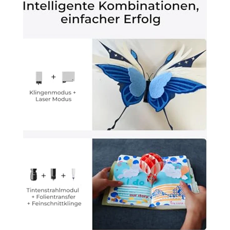 xTool M1 Ultra 10W Standard Edition, 4-in-1 Bastelmaschine mit Laser, Tintenstrahldruck, Klinge und Rotationsgravur – Bild 4
