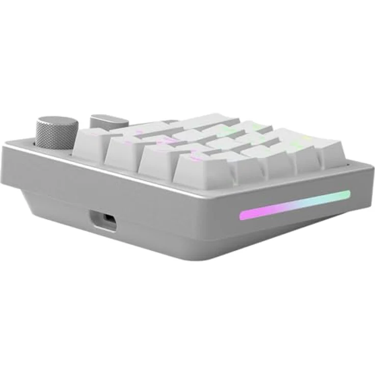 Glorious Gaming GMMK Macro Numpad – mit Kabel oder Bluetooth, Aluminium, anpassbar, programmierbarer Regler & Knopf, tastenweise RGB-Beleuchtung, lineare Schalter, 18x Doubleshot-ABS-Kappen – EIS – Bild 3